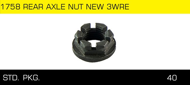 1758 REAR AEXLE NUT NEW 3WRE